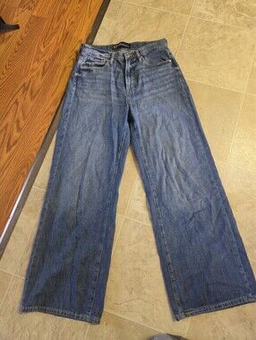 Gap Women Blue Denim Jeans - Classic Straight Wide Leg